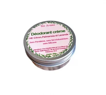 Déodorant Crème Naturelle – Palmarosa-Lavande-Citron – 50g